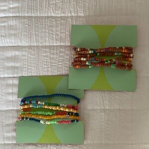 Colorful Beaded Bracelets Set